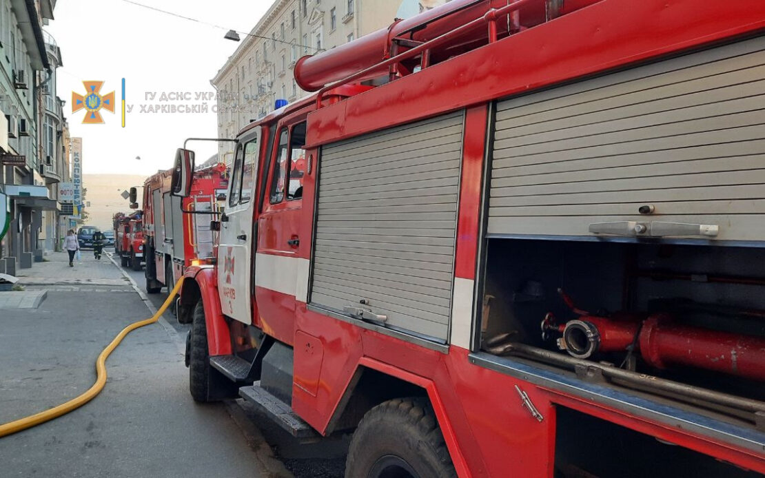 Пожар Харьков: На улице Полтавский шлях горело жилое двухэтажное здание
