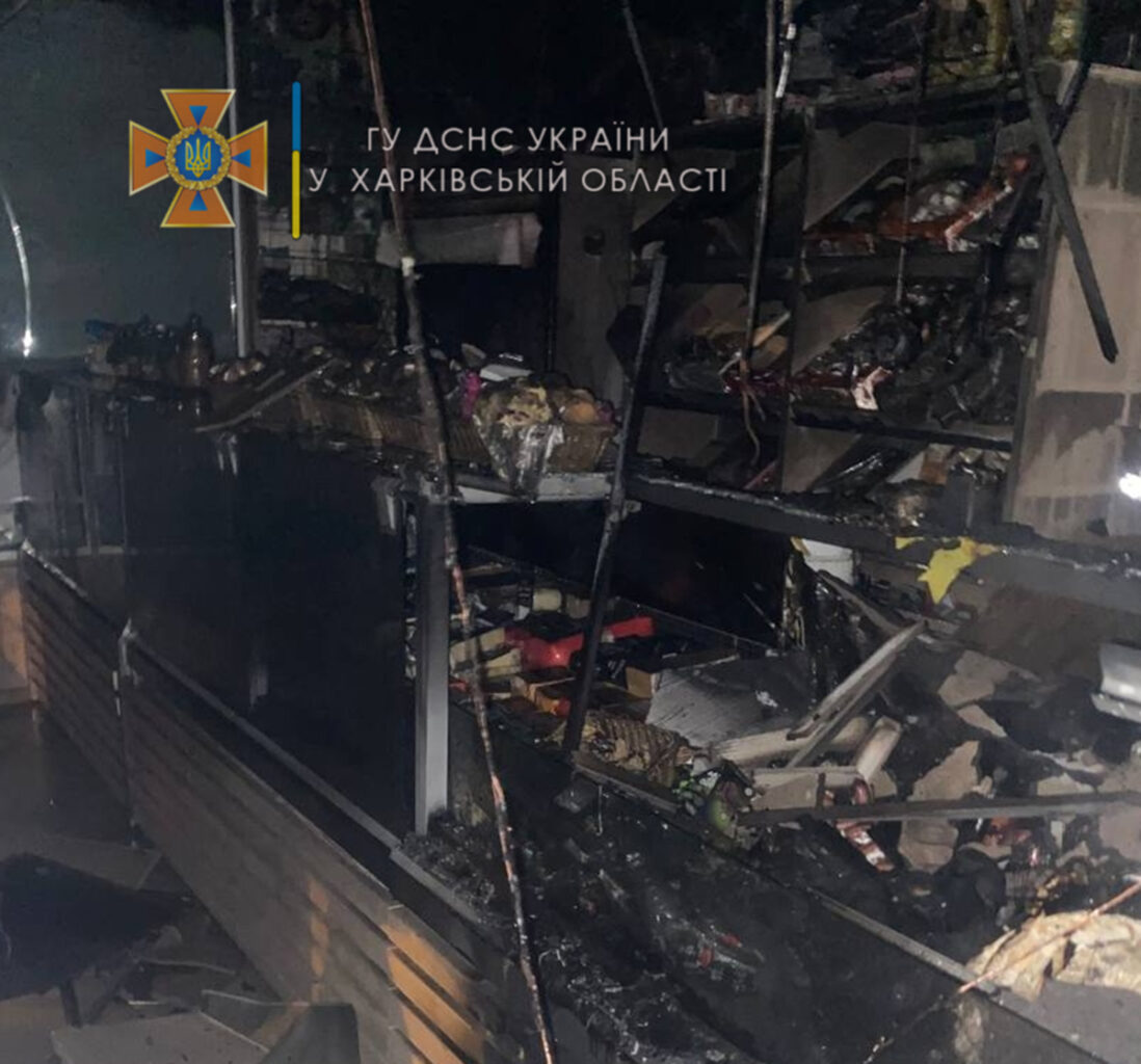 Пожар Харьков: На улице Немышлянской сгорел мясной магазин