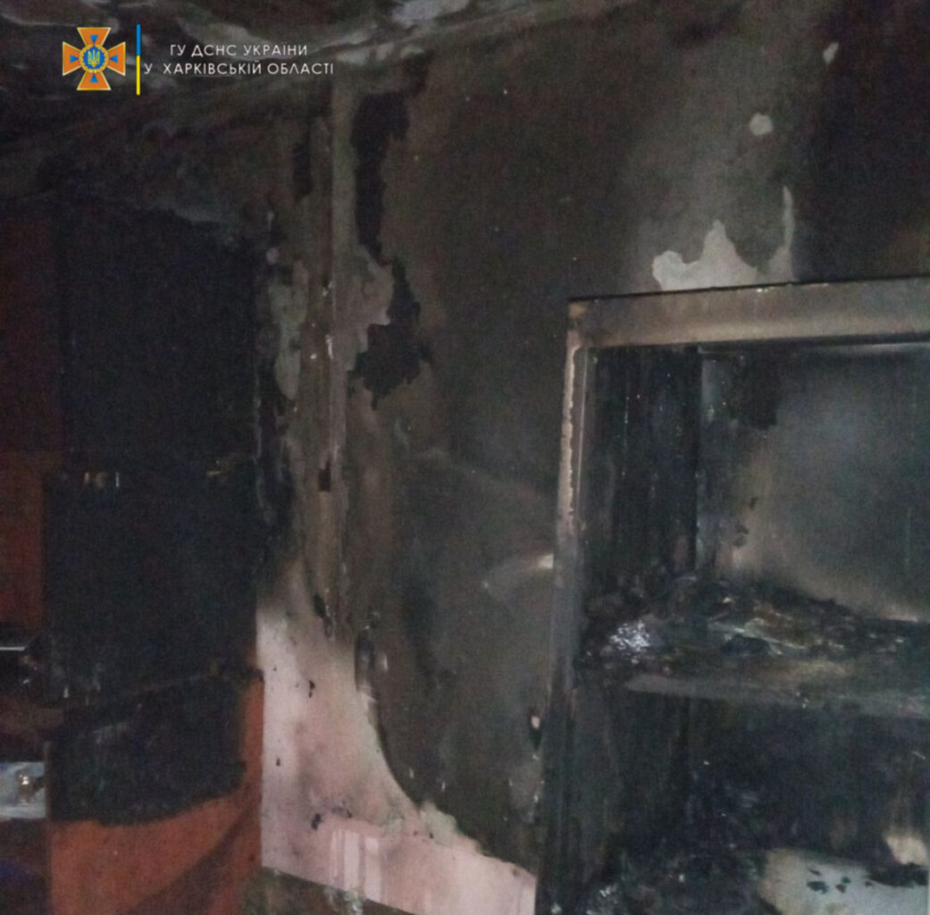 Пожар в Харькове в пятиэтажке на улице Гарибальди, 4  