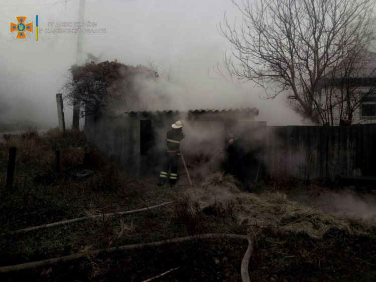 В Балаклее спасатели не дали огню повредить частное жилище 