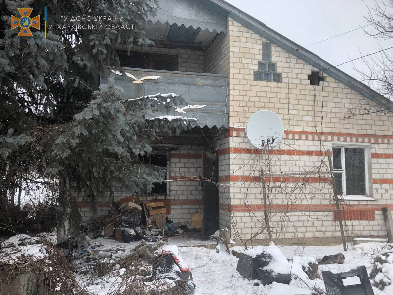 Пожар под Харьковом: В селе Новоселовка два раза горел частный дом - пострадал мужчина