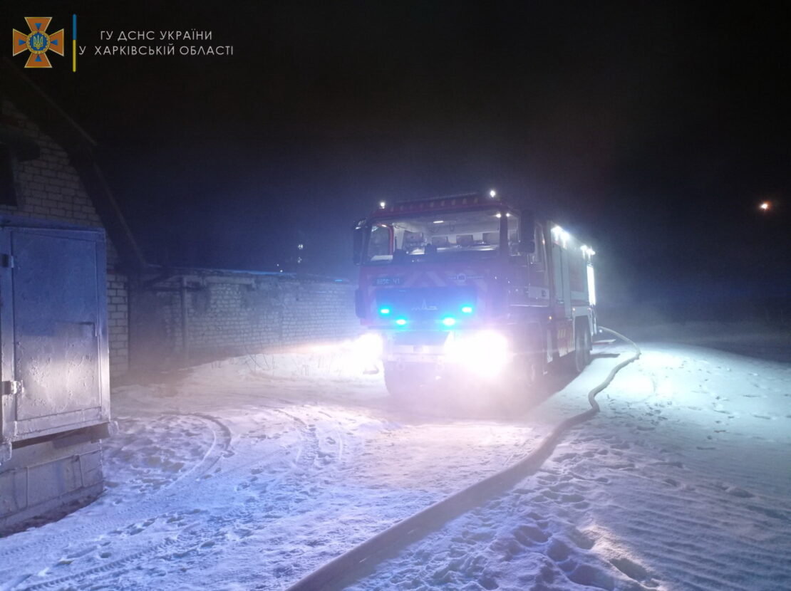 Пожар под Харьковом: горел дом в пгт Купянск-Узловой 14 февраля 