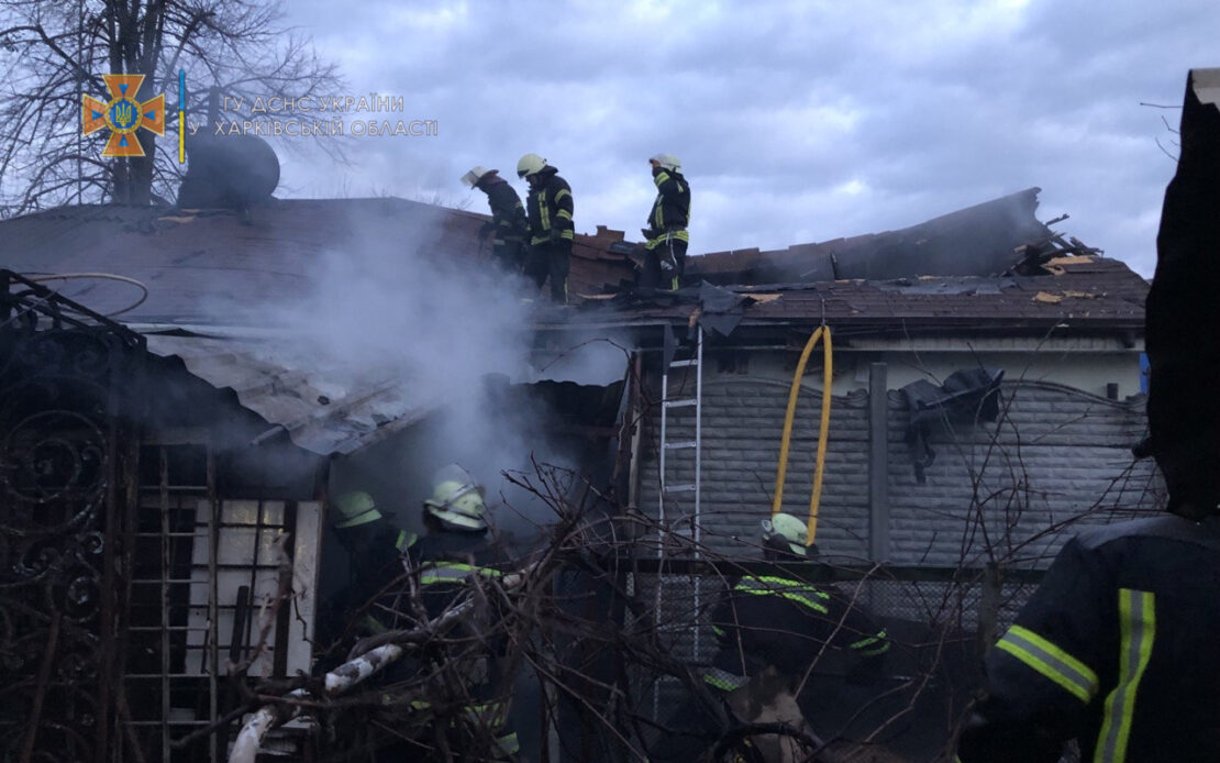Пожар Харьков: горели сарай и два дома в частном секторе в Новобаварском районе