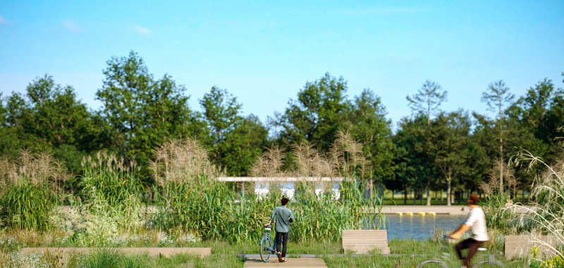Зеленый каркас: Проект реконструкции Журавлевского гидропарка