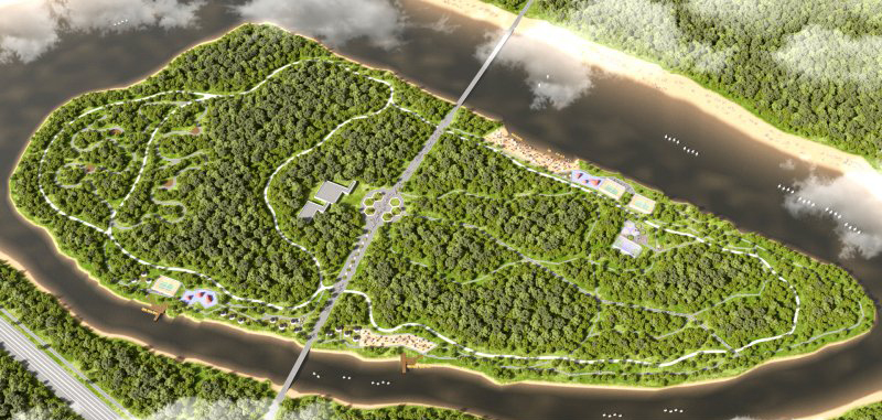 Зеленый каркас: Проект реконструкции Журавлевского гидропарка