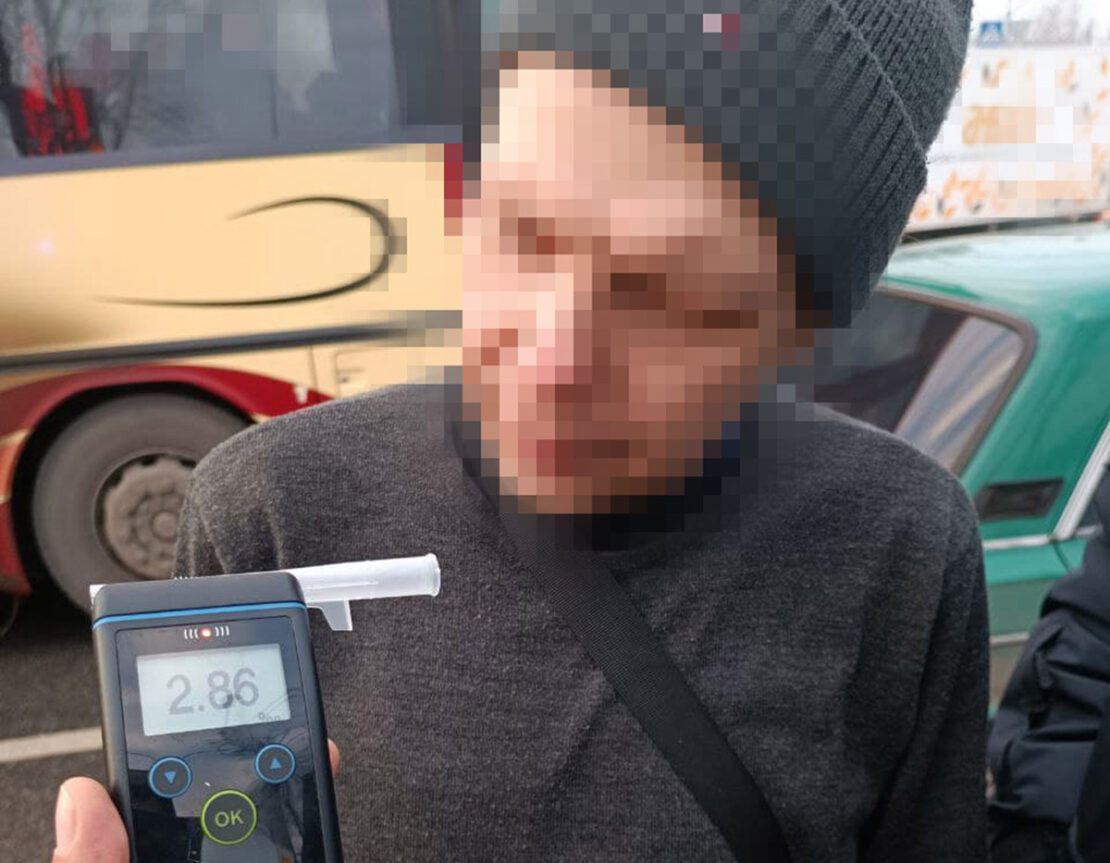 В Харькове пьяный водитель надул 2,86 промилле