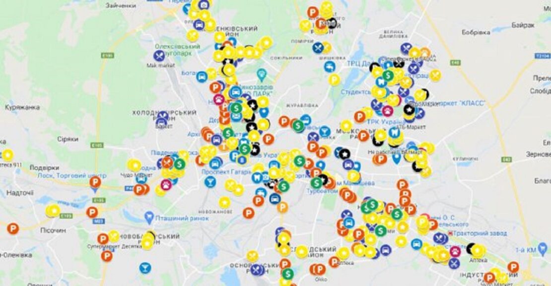 Где в Харькове работают магазины, аптеки, заправки — онлайн-карта