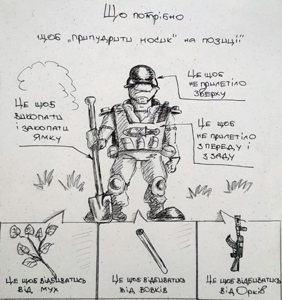 Війна Харків: Воїн батальону ТрО створює комікси
