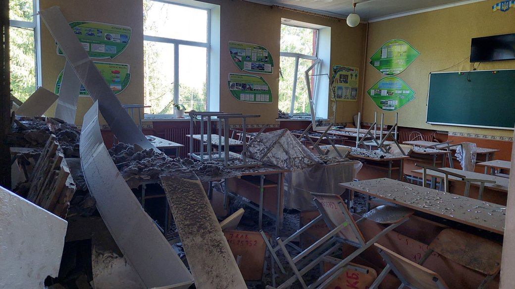 15 липня вночі окупанти завдали ракетного удару по школі у Харкові