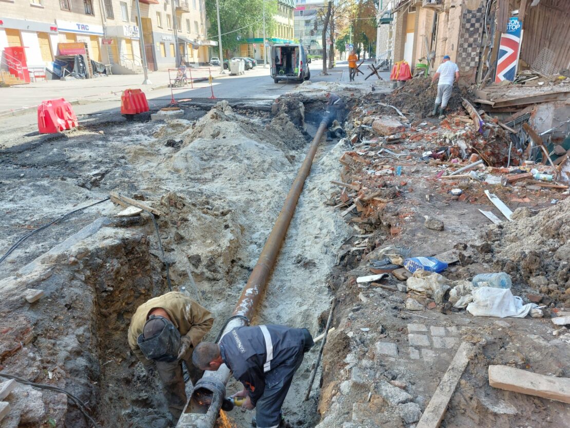 Новини Харкова: Відремонтували газопровід, пошкоджений внаслідок авіаудару