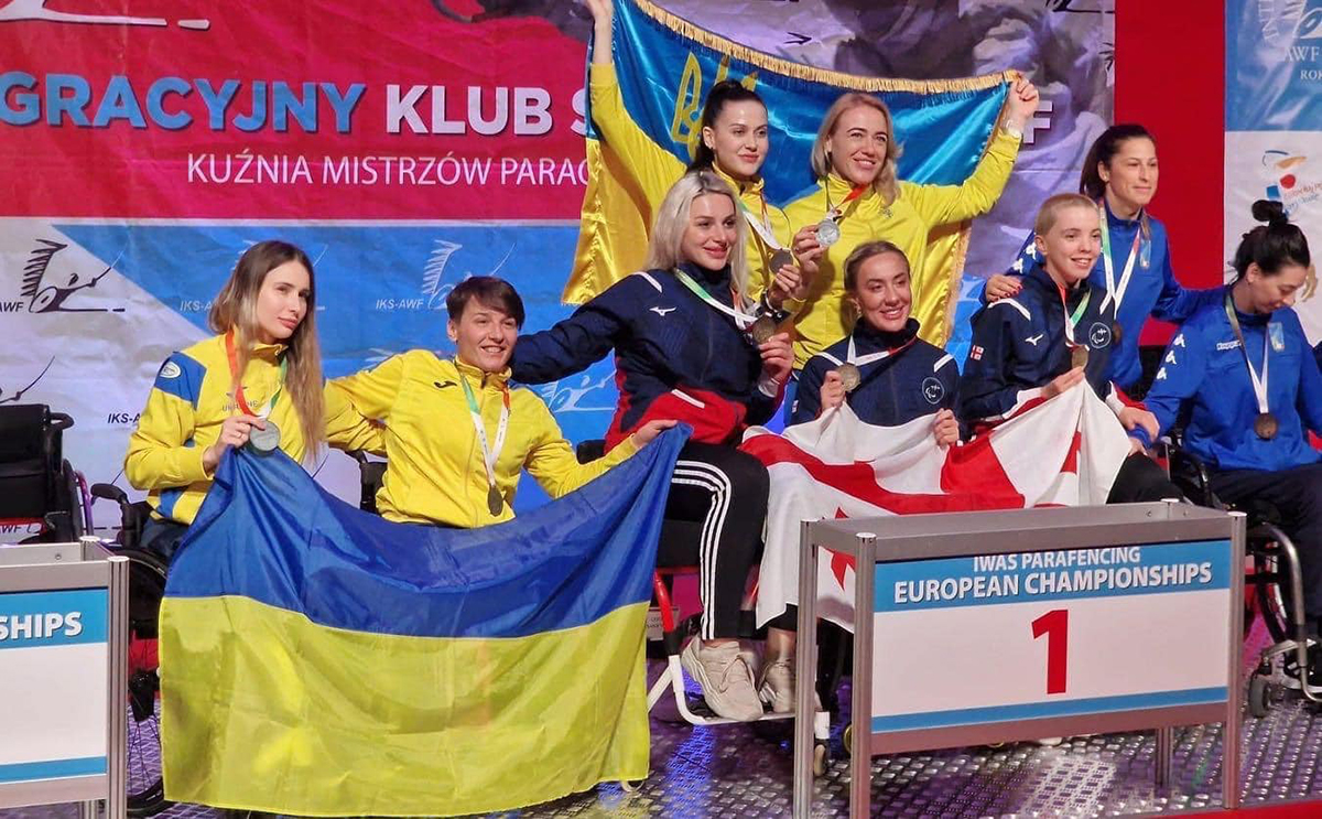 Харків'янки здобули срібло на чемпіонаті Європи із фехтування на візках