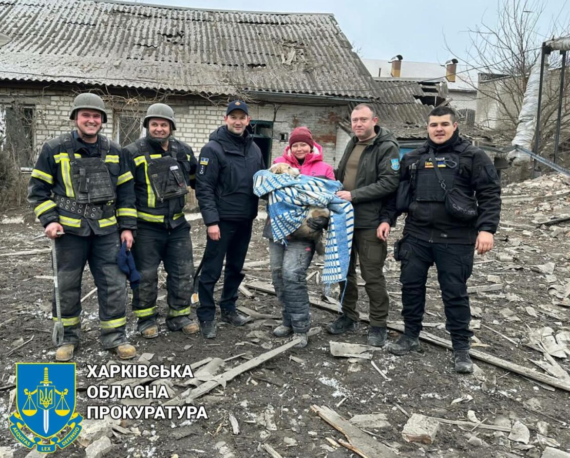 Новини Харкова: правоохоронці врятували собаку з-під завалів