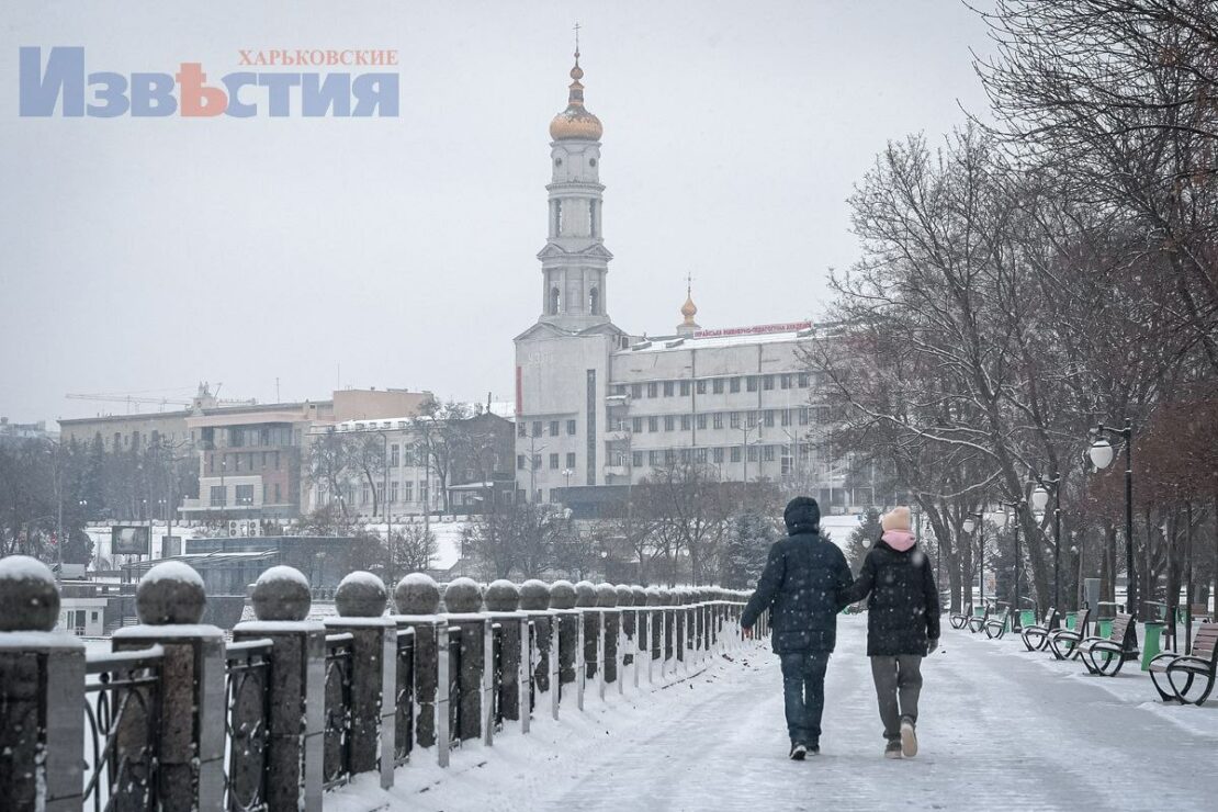 Фото Харків: Сніговий циклон у місті 8 грудня 2022 року