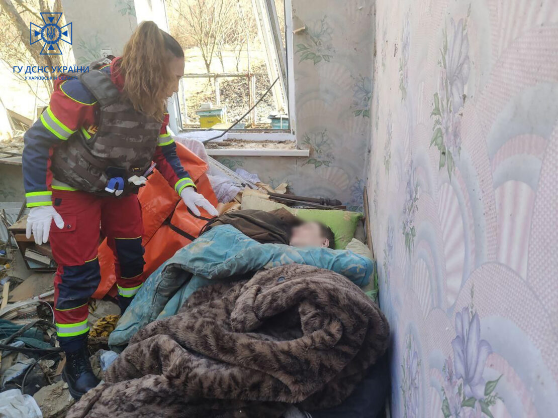 Через обстріли на Харківщині без житла залишилася жінка-інвалід