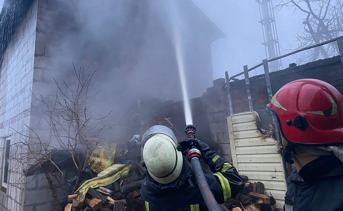 На Харківщині сталися пожежі: горіла лазня та приватний будинок 