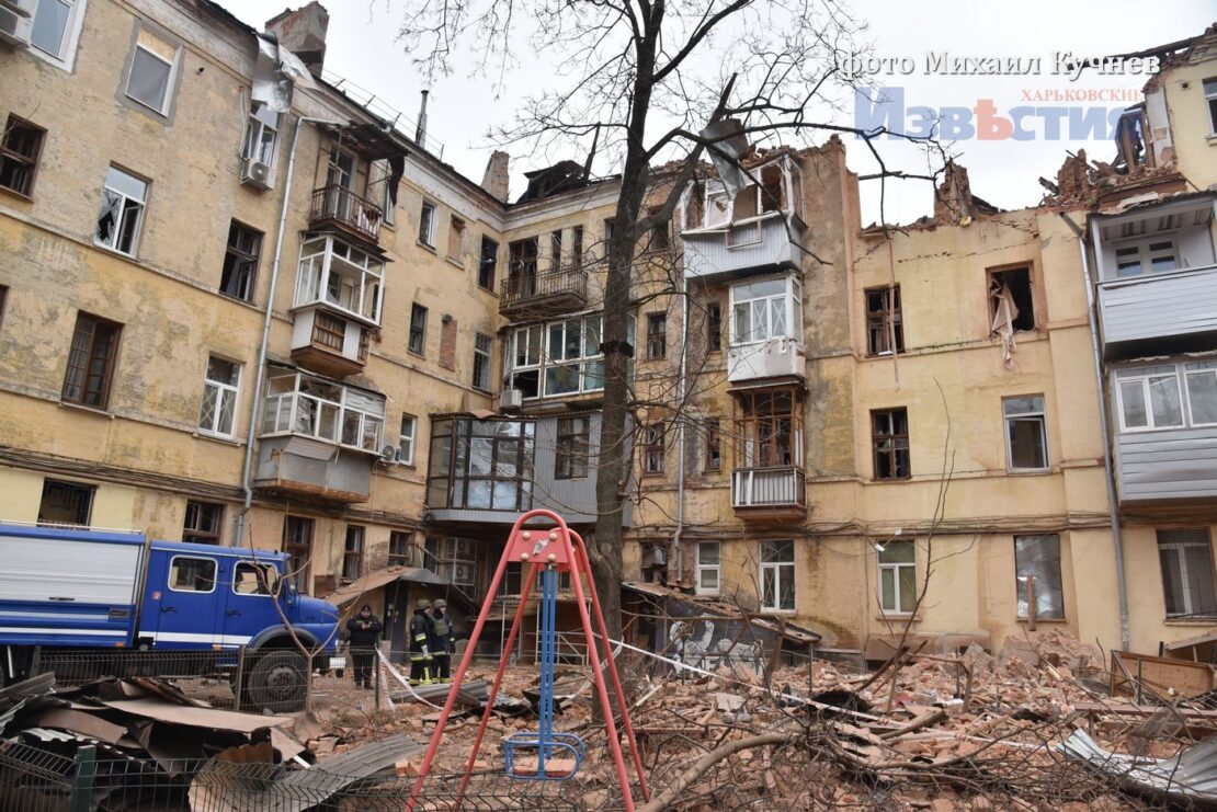 Ракетний удар по житловому будинку в Харкові 29 січня: фото