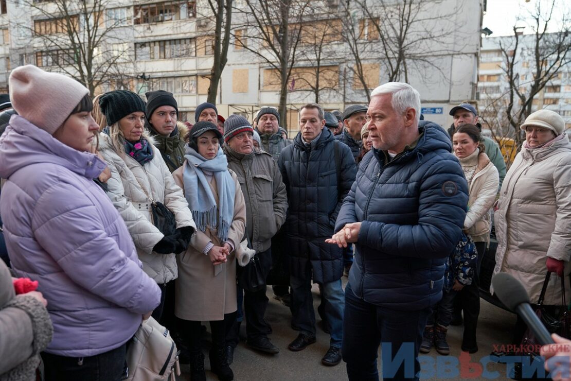 Ігор Терехов зустрівся з мешканцями зруйнованих квартир (фото)