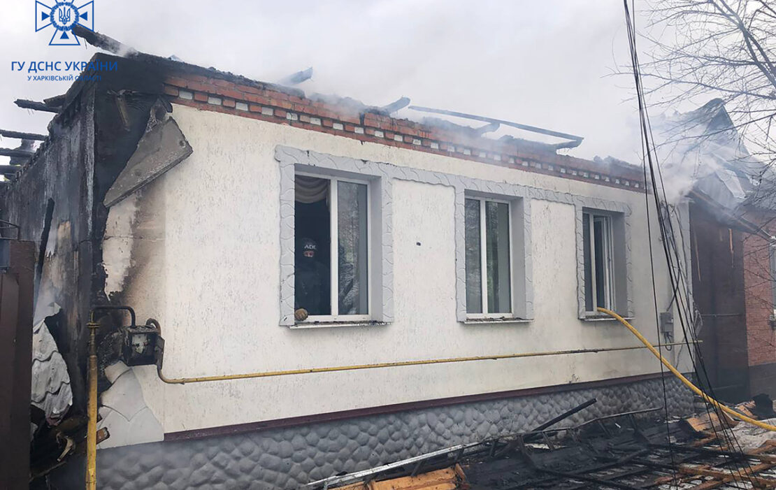 На Харківщині 20 лютого через обстріли сталися дві пожежі