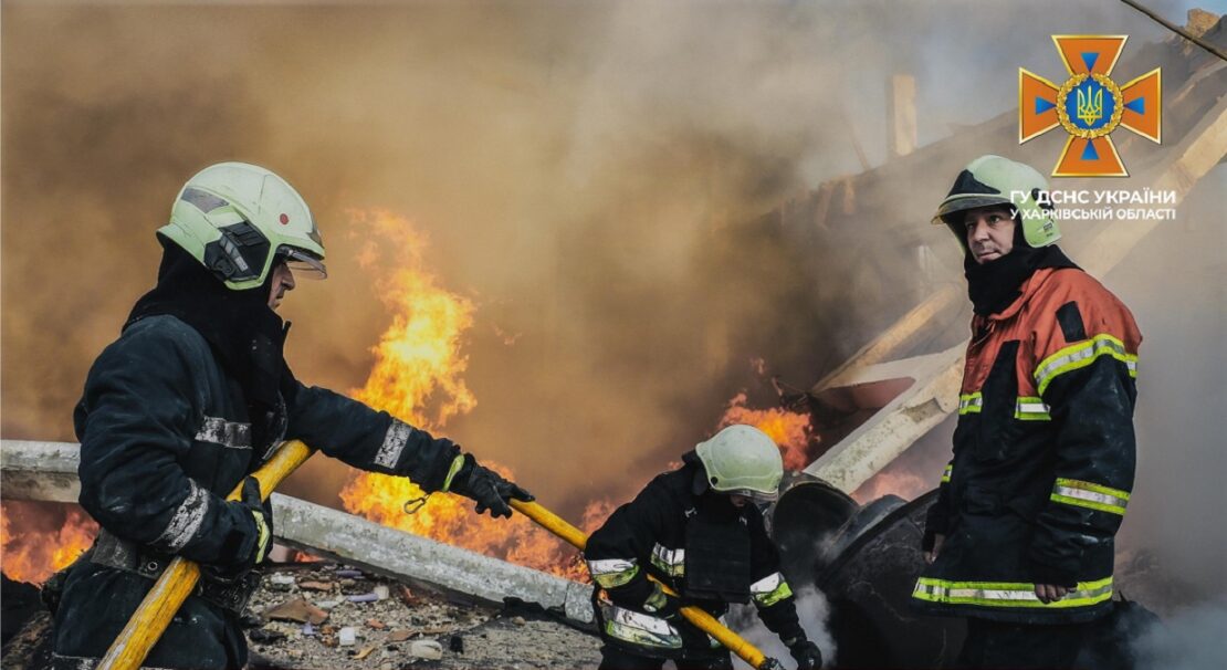 На Харківщині через обстріли сталася масштабна пожежа в екосистемі