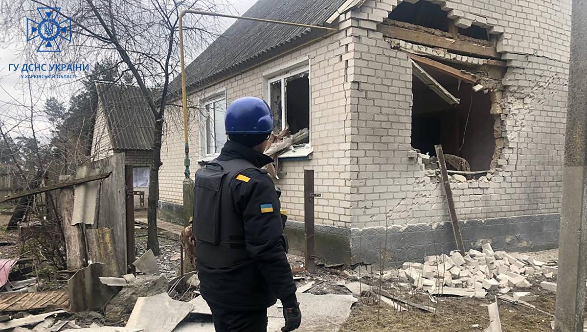 Внаслідок обстрілів Харківщини зруйновано будинки в двох селах