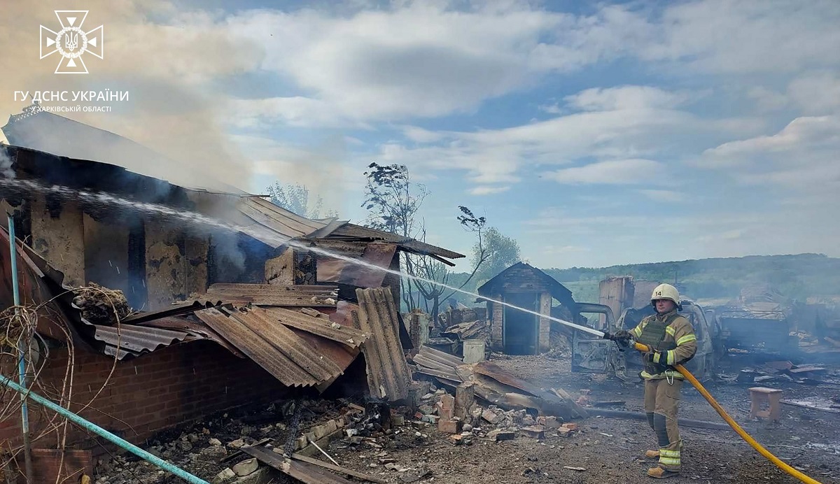 На Харківщині минулої доби сталося 5 пожеж через обстріли