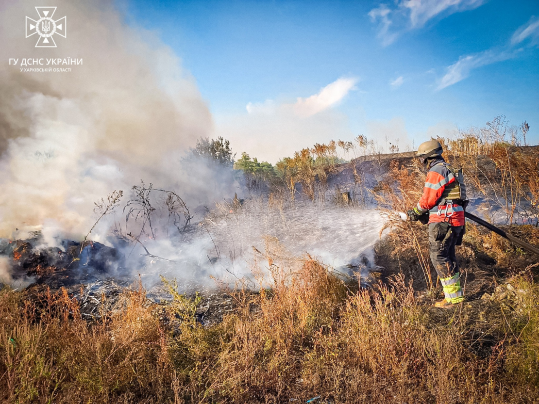 Пожежі на Харківщині: оперативна інформація ДСНС на 24.09.2023