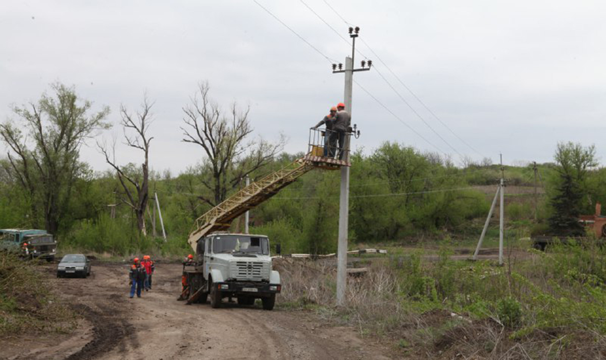 У селі Бражківка на Харківщині відновили електропостачання