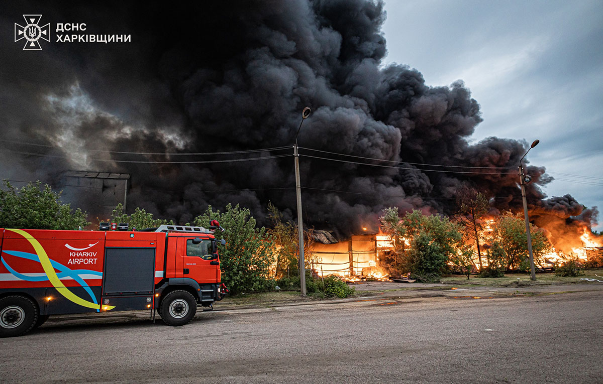 У Васищево на Харківщині сталася масштабна пожежа